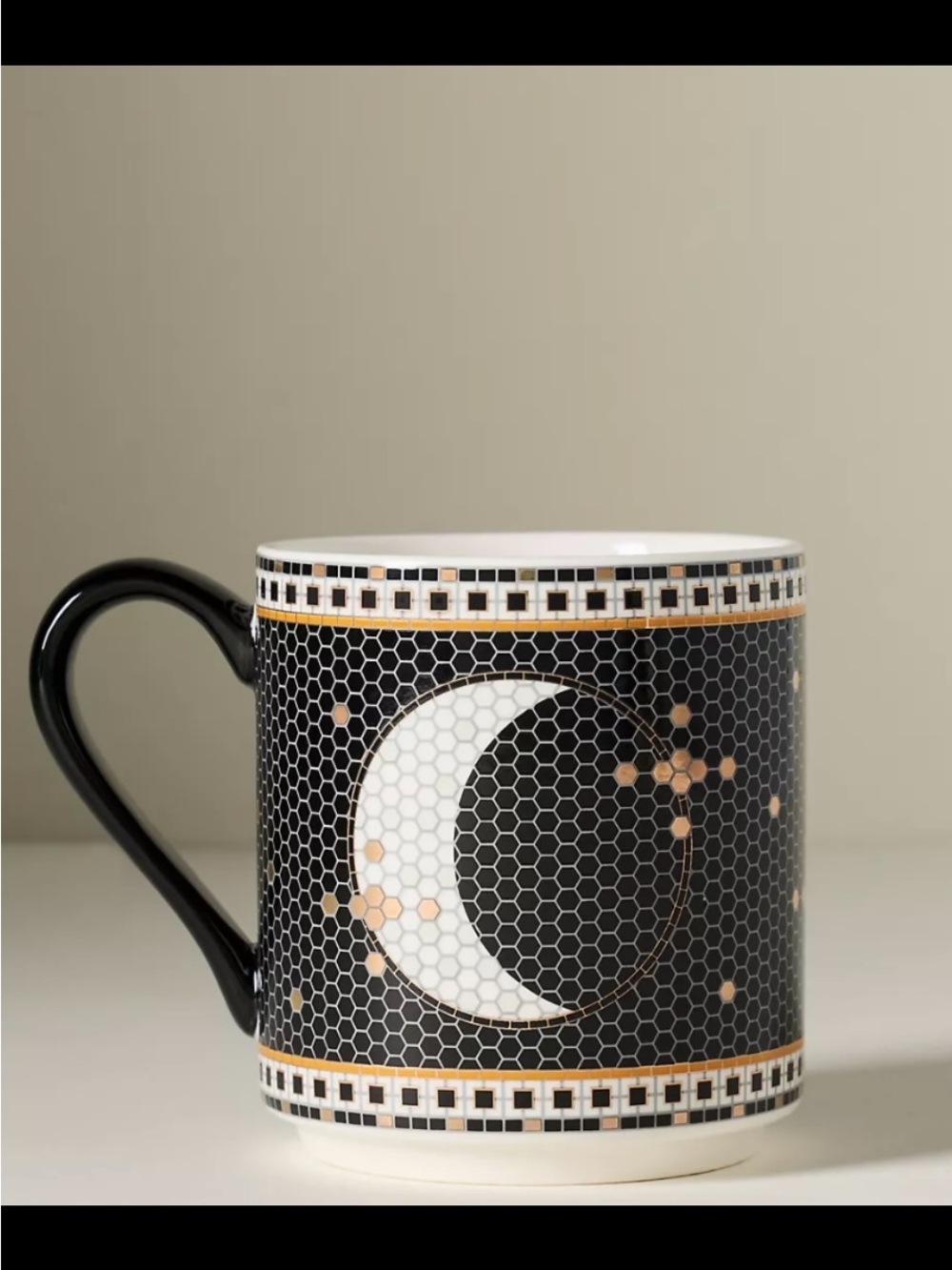 Bistro Tile 24K Owl Mug - Picture 3 of 7